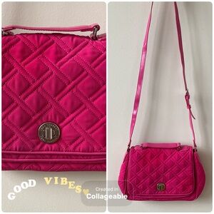 Vera Bradley Fuchsia Quilted Crossbody Bag
